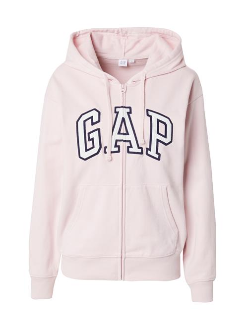 GAP Sweatjakke 'HERITAGE'  lyserød / sort / hvid