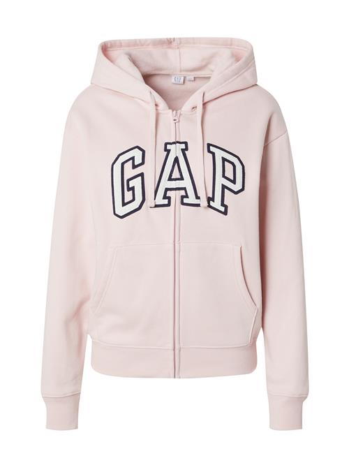 GAP Sweatjakke 'HERITAGE'  lyserød / sort / hvid