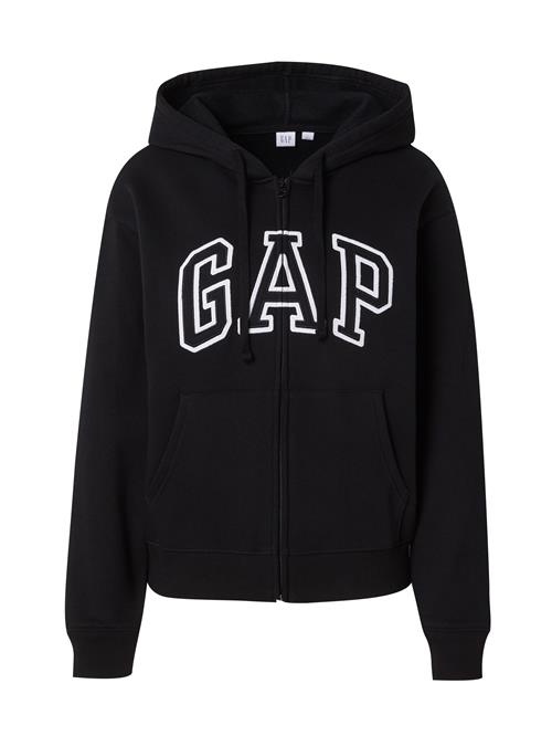 GAP Sweatjakke 'HERITAGE'  sort / hvid