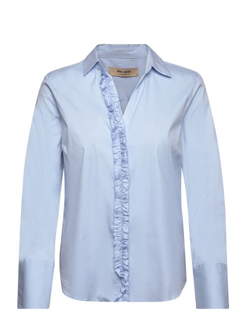 Mmsybel Satin Shirt MOS MOSH Blue