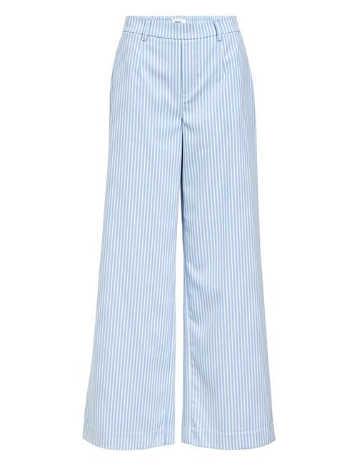 Objlisa Wide Pant Aop Noos Object Blue