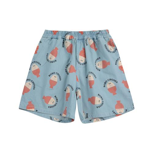 Bobo Choses Morning Egg All Over Vævet Bermuda Light Blue | Blå | 4-5 years