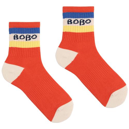 Bobo Choses Bobo Choses Color Block Sokker Red | Rød | 29-31 EU