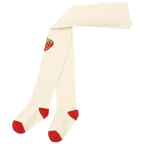 Flöss Strømper Soft White Big Berry | Hvid | 116/122 cm