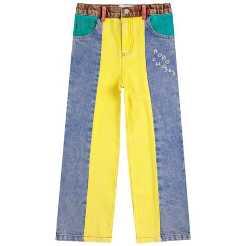 Bobo Choses Color Block Denim-bukser Multicolor 6-7 Y  Gul  6-7 år  mand