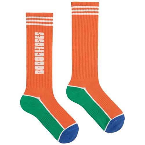 Bobo Choses Bobo Choses Color Block Lange Sokker Orange | Orange | 29-31 EU