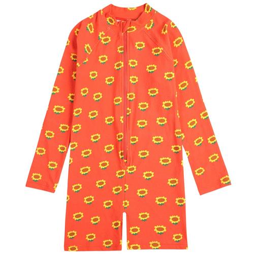 Se Bobo Choses Sunflower All Over Svømme Onesie Red 2-3 Y  Rød  2-3 år  kvinde ved Babyshop