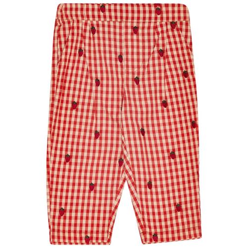 Se Flöss Molly Bukser Berry Gingham 80 cm  Rød  80 cm  kvinde ved Babyshop