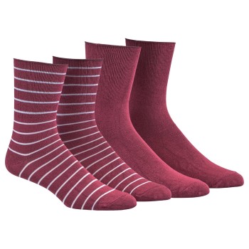 Damella Strømper 2P Bamboo Socks Vinrød  Str 35/38 Dame