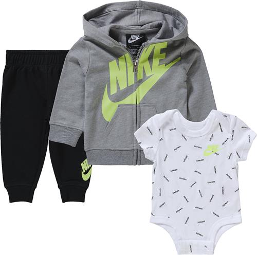 Nike Sportswear Sæt  grå / æble / sort / hvid