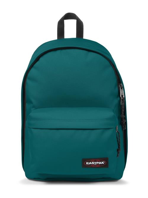 EASTPAK Rygsæk 'Out Of Office'  mørkegrøn / rød / sort / hvid