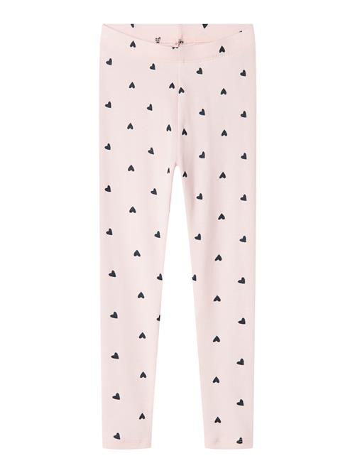 NAME IT Leggings 'NMFDHEART'  lyserød / sort