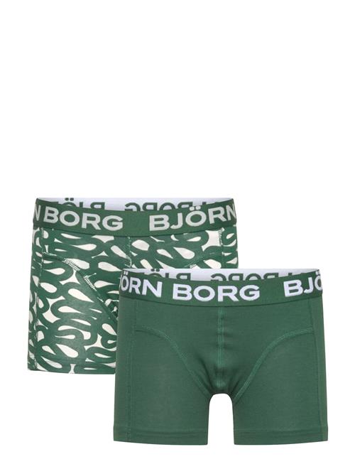 Cotton Stretch Boxer 2P Björn Borg Green