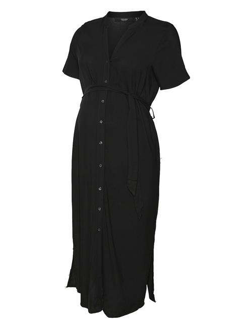 Vmmvica S/S Shirt Dress Ga Noos Mamalicious Black