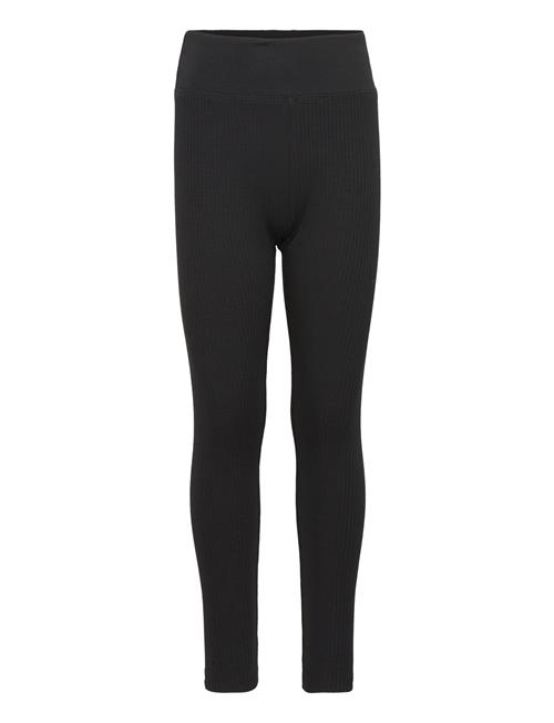 Cotton Ribbed Leggings Mango Black