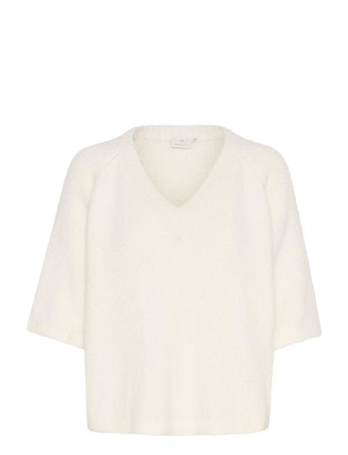 Kaemilie V-Neck Pullover Kaffe White