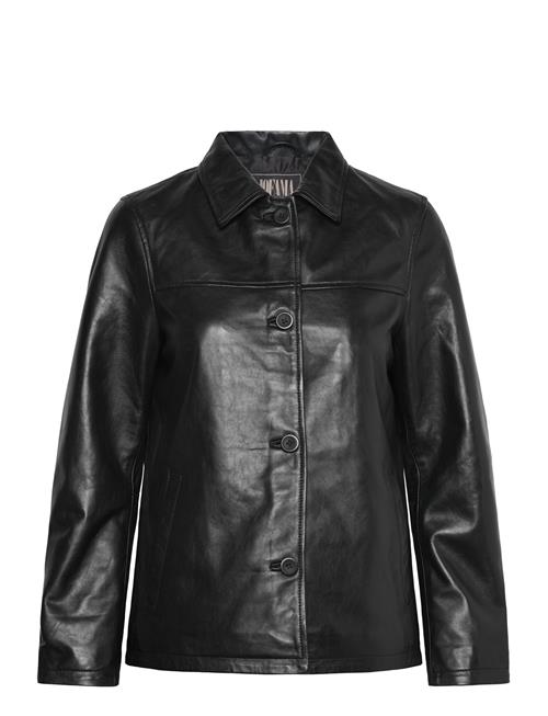 Leah Leather Worker Jacket Jofama Black