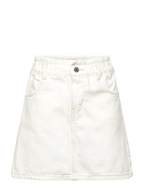 Denim Mini-Skirt Mango White