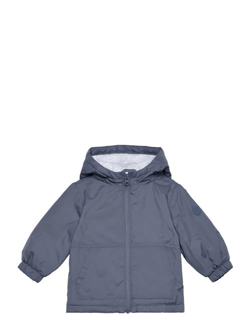 Hood Quilted Coat Mango Navy