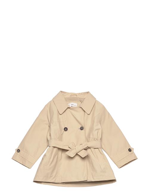 Buttons Trench Waistcoat Mango Beige