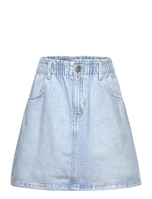 Short Denim Skirt Mango Blue