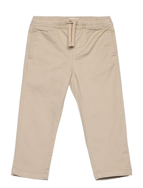 Cotton Jogger-Style Trousers Mango Beige