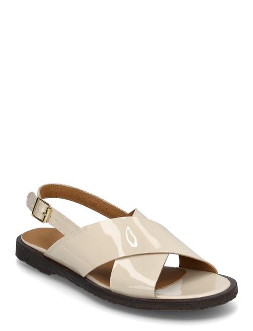 Sandals - Flat - Open Toe - Op ANGULUS Beige