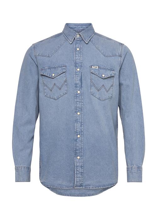 Western Shirt Wrangler Blue