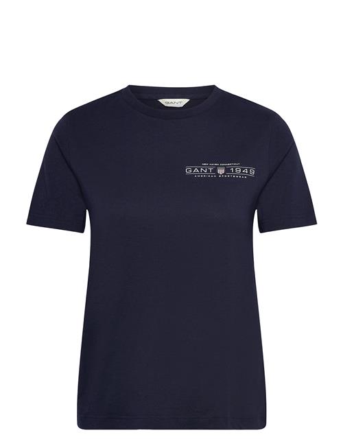 Reg Shield Ss T-Shirt GANT Navy