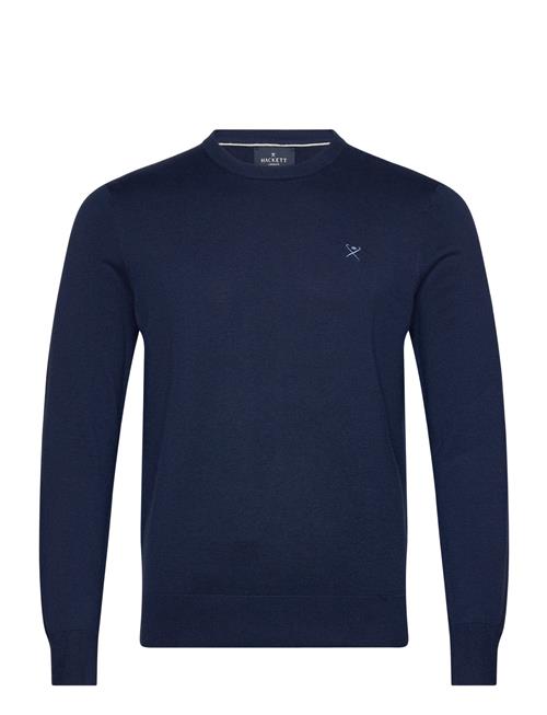 Cotton Silk Crew Hackett London Navy