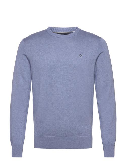 Cotton Silk Crew Hackett London Blue