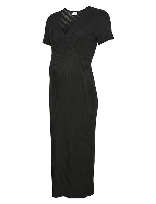 Mltrinity Tess Ss Jrs Midi Dress 2F Noos Mamalicious Black