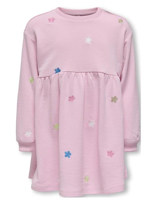 Kmglavina Life L/S Ck Embdress Ub Swt Kids Only Pink