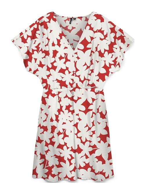 Vmdicthe S/L V-Neck Short Dress Wvn Ga Vero Moda Red