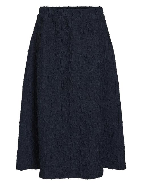 Visophia Hw Volume Midi Skirt/Dc Vila Navy