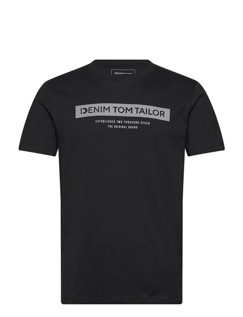 Printed T-Shirt Tom Tailor Black