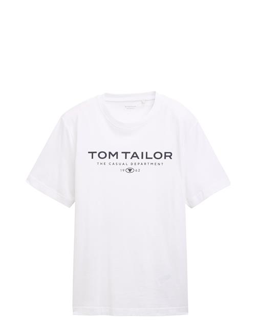 T-Shirt With Print Tom Tailor White