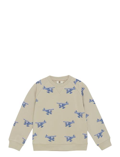 Sweatshirt Aop En Fant Beige