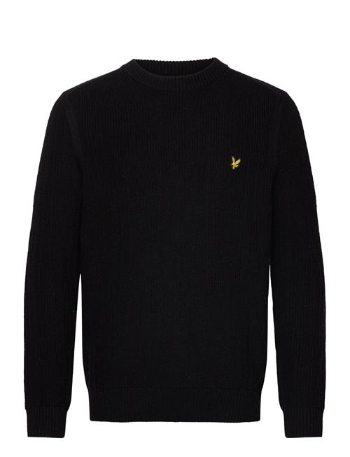 Ribbed Crew Neck Jumper Lyle & Scott Black