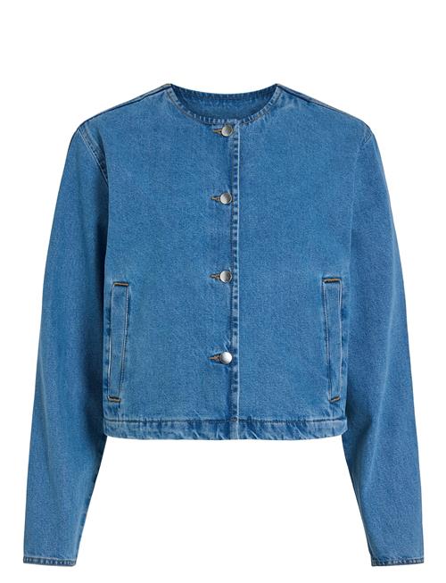 Vireba L/S O-Neck Denim Jacket - Noos Vila Blue