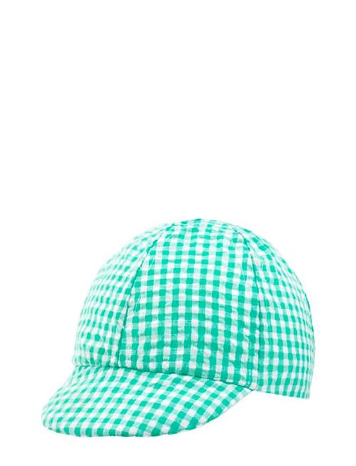 Poplin Cap Check Boboli Green