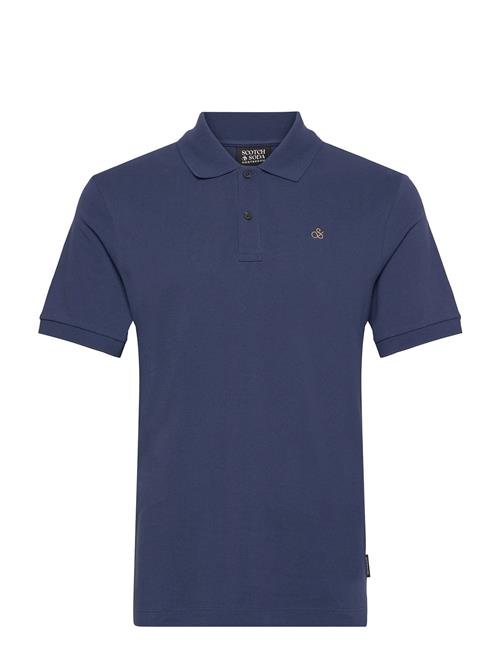 Seasonal Core - Cotton Pique Regular Fit Polo Scotch & Soda Navy