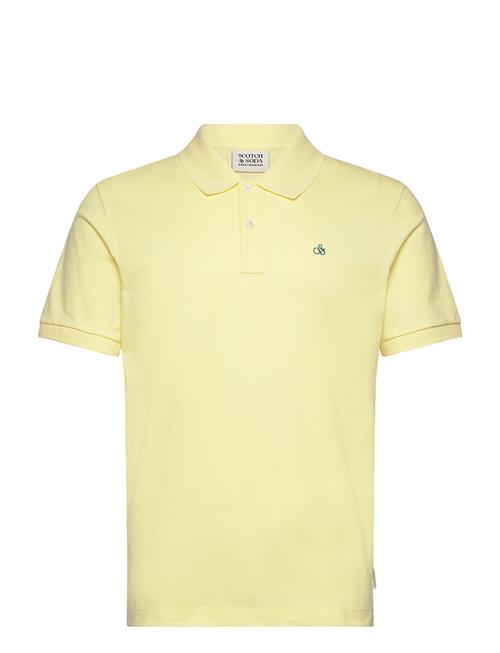 Seasonal Core - Cotton Pique Regular Fit Polo Scotch & Soda Yellow