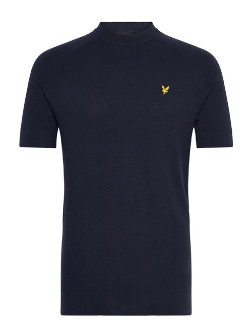 Linen Blend Knitted T-Shirt Lyle & Scott Navy