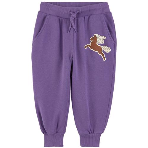 Mini Rodini GOTS Horses Sp Joggingbukser Purple | Lilla | 80/86 cm