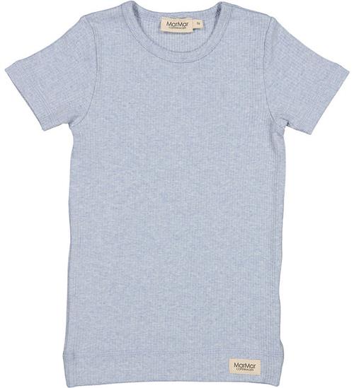 MarMar T-shirt - Rib - Modal - Plain - Fresh Air Melange