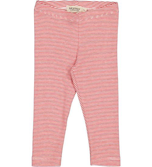 MarMar Leggings - Rib - Modal - Red Stripe