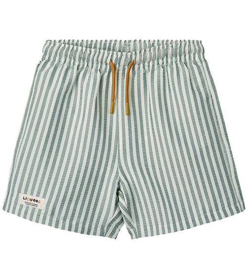 Liewood Badeshorts - STRIPE PEPPERMINT/CRISP WHITE