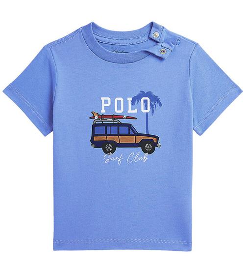 Polo Ralph Lauren T-shirt - BlÃ¥ m. Print