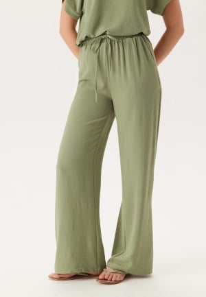 VILA Vijosa Hw Wide Pants - Noos Oil Green 34